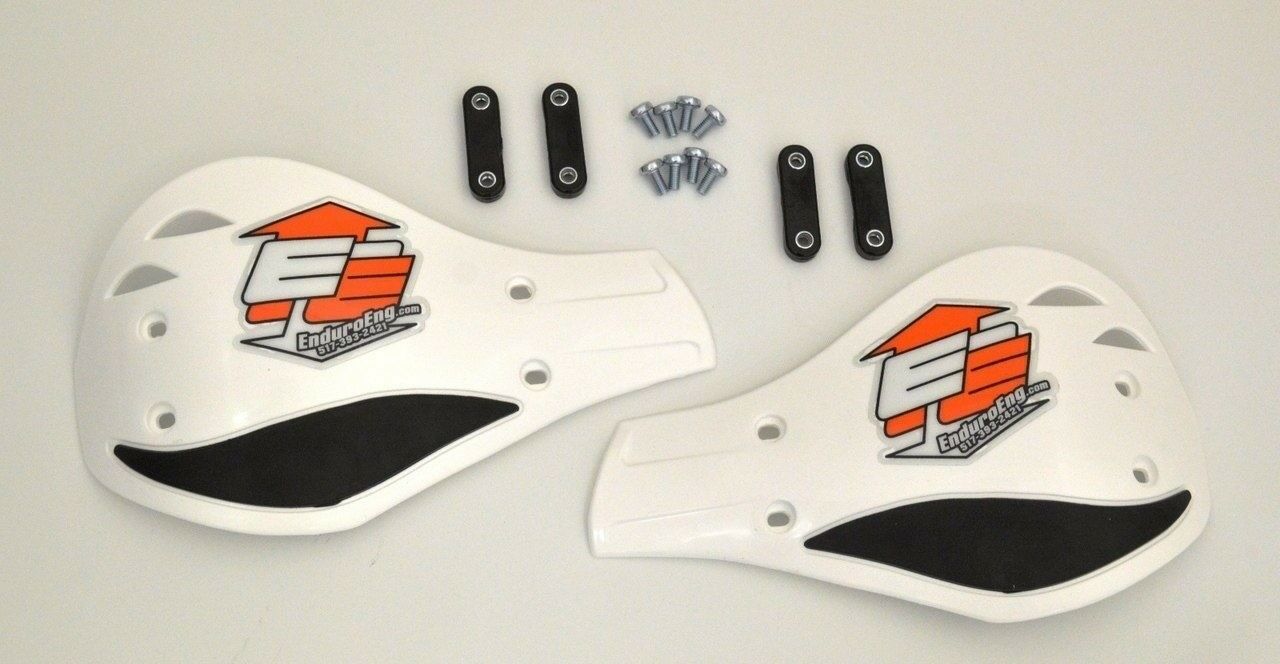 White Debris Deflectors for 1 1/8" Bars N155