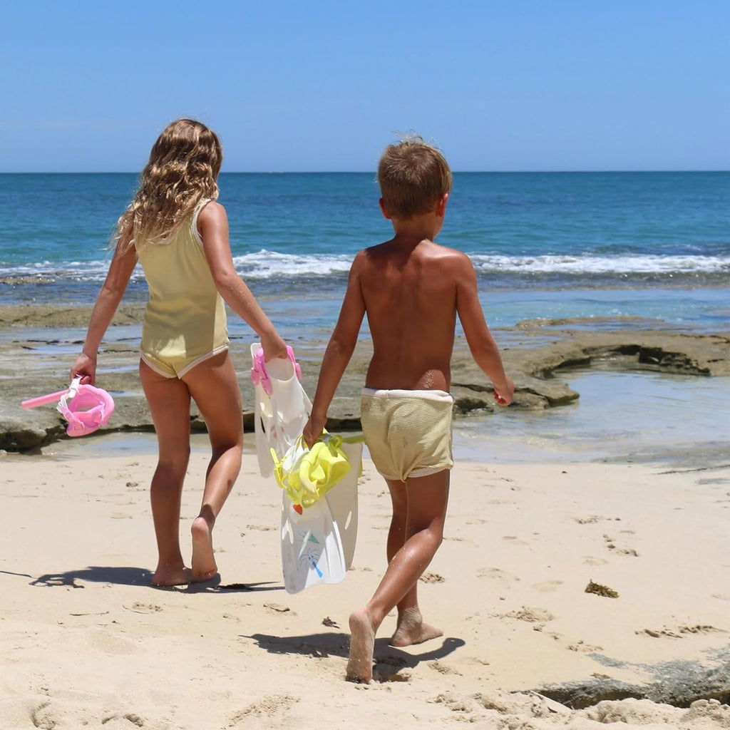 Kids Snorkel Set Medium Yellow P1005