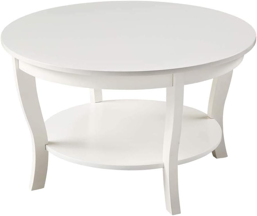 White Round Coffee Table V957