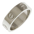 18K White Gold Love Ring J545
