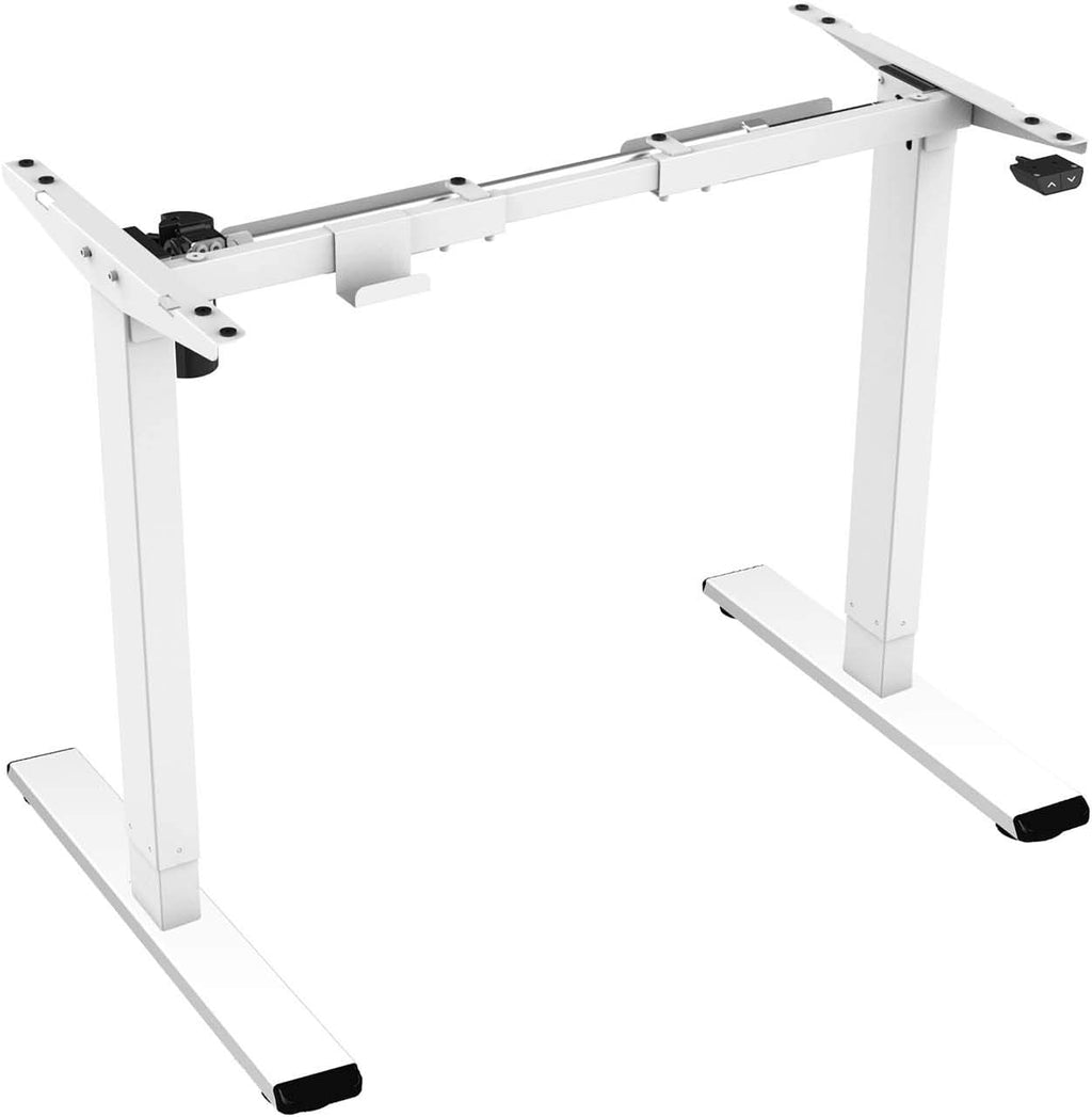 White Frame Only Electric Sit Stand Desk Frame W234596
