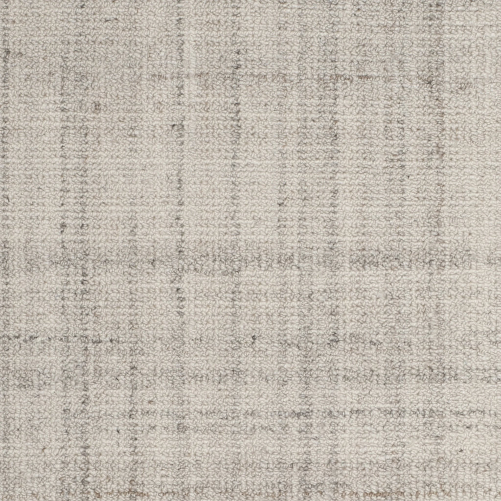 Light Grey Abstract Striped Area Rug, 4' x 6' J4196