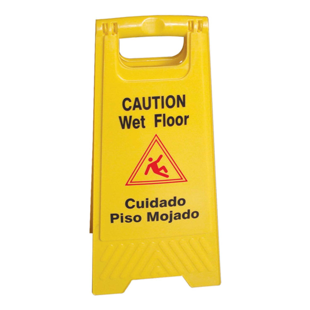 Yellow 2-sided Caution Wet Floor Sign (4 Pack) Z34744