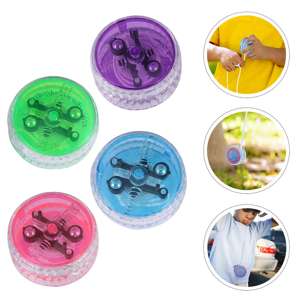 4pcs LED Light-Up Yoyo Toy for Beginner E902922