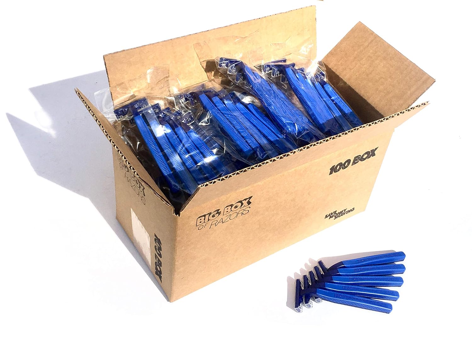 100 Premium Twin Blade Disposable Razors, Pack of 2 G74451