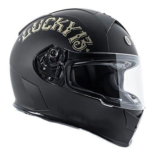 Flat Black Full Face Helmet V218