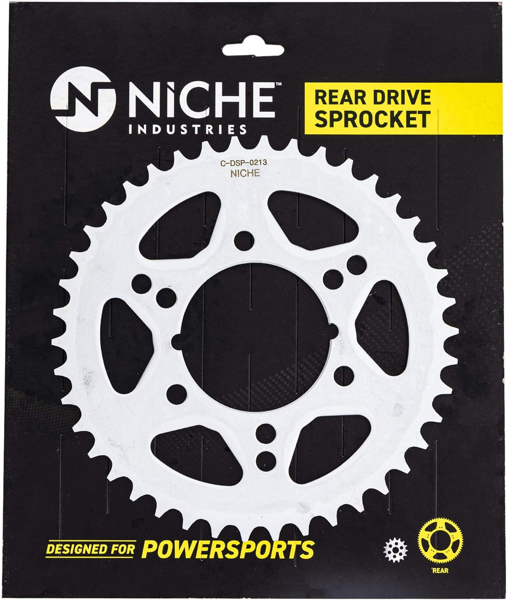 Drive Sprocket Chain Combo 11 Rear 42 Tooth 520NZ Standard 80 Links Pack of 2 F381541