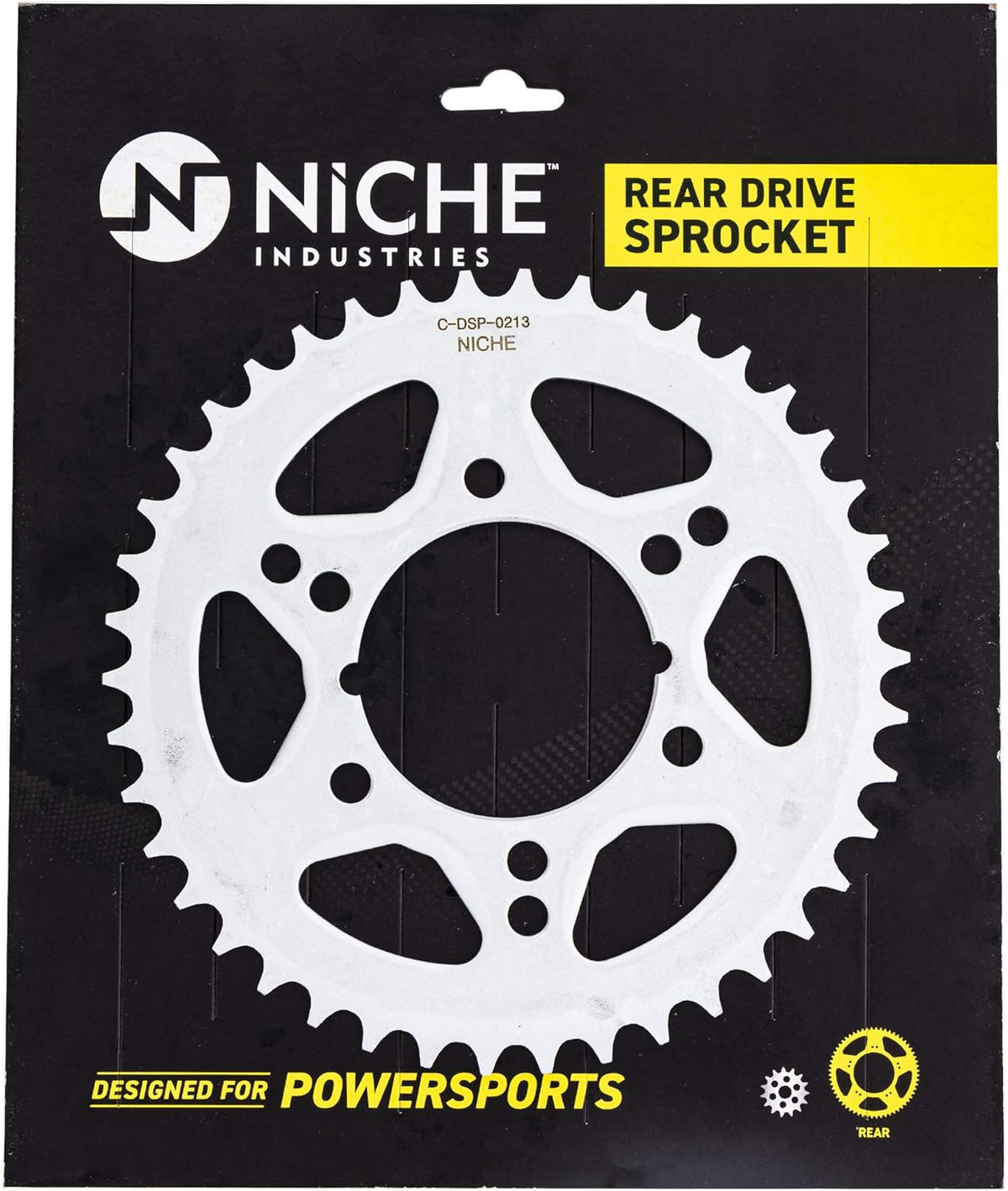 Drive Sprocket Chain Combo 11 Rear 42 Tooth 520NZ Standard 80 Links Pack of 2 F381541