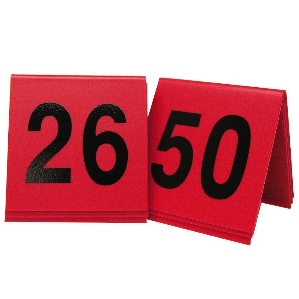 Red Break Resistant Number Tent Q6817