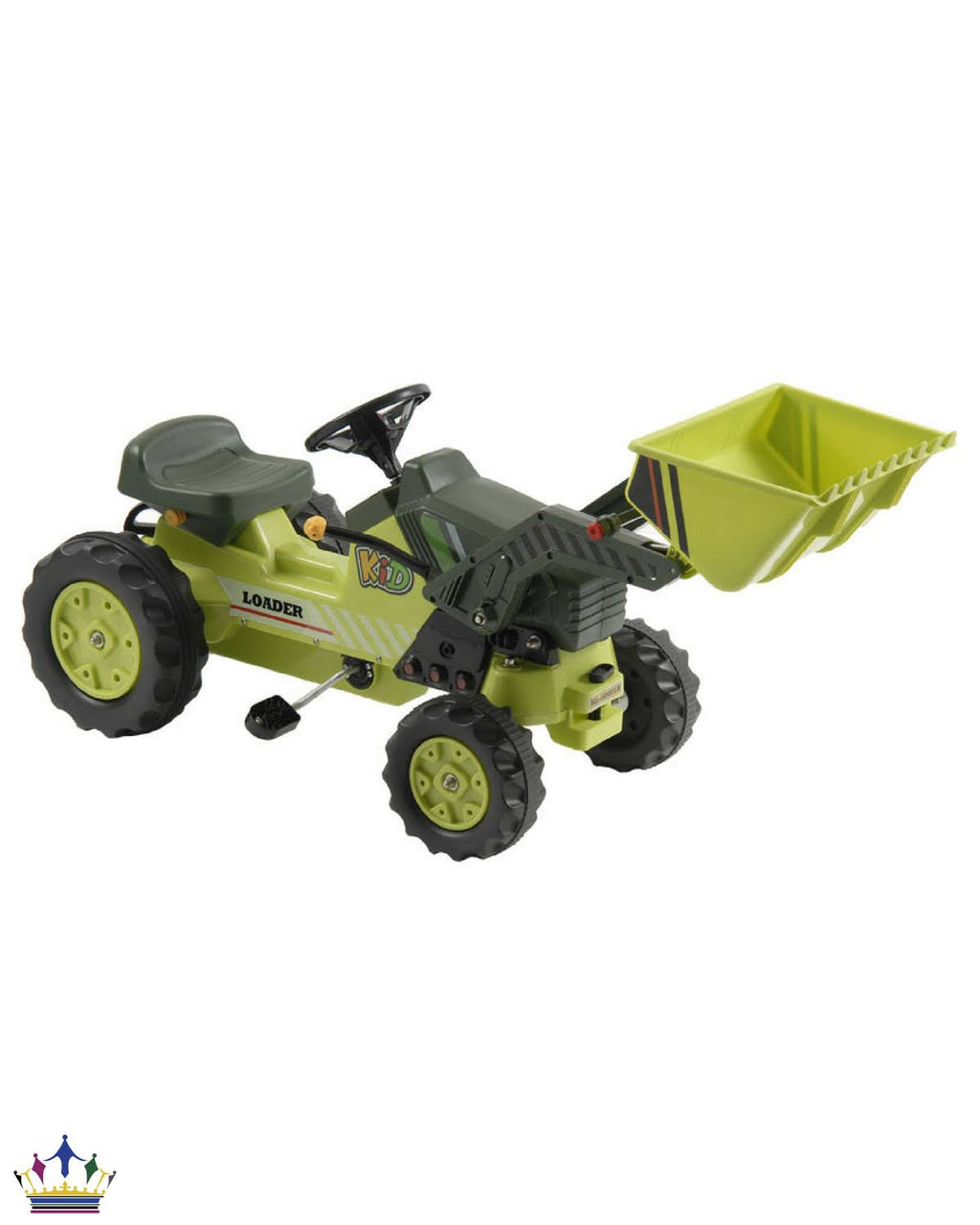Green Pedal Tractor with Loader R676561