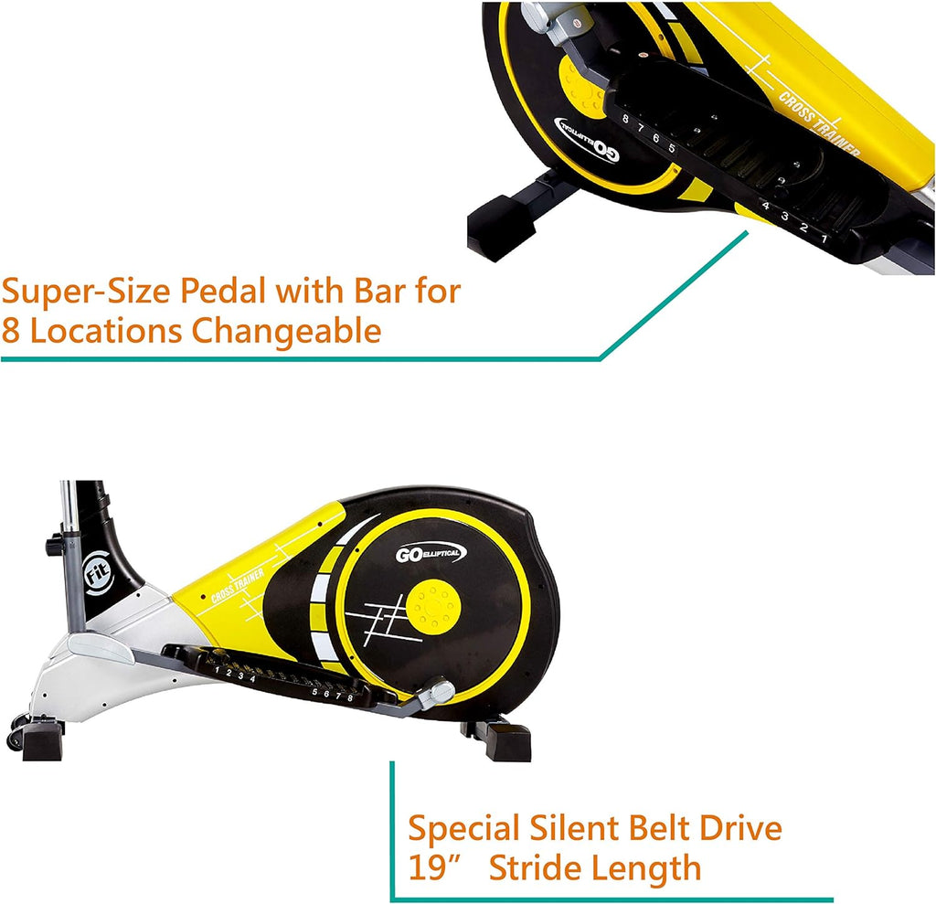 Yellow/Black Motorized Elliptical Cross Trainer W33353