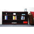 Cherry Finish Wall Storage Unit Bookcase Q69306