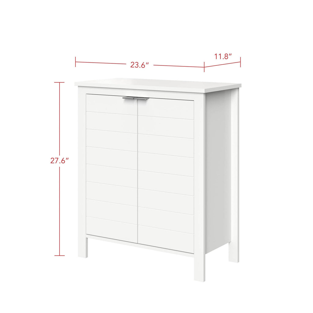 Two Door Floor Cabinet White K778