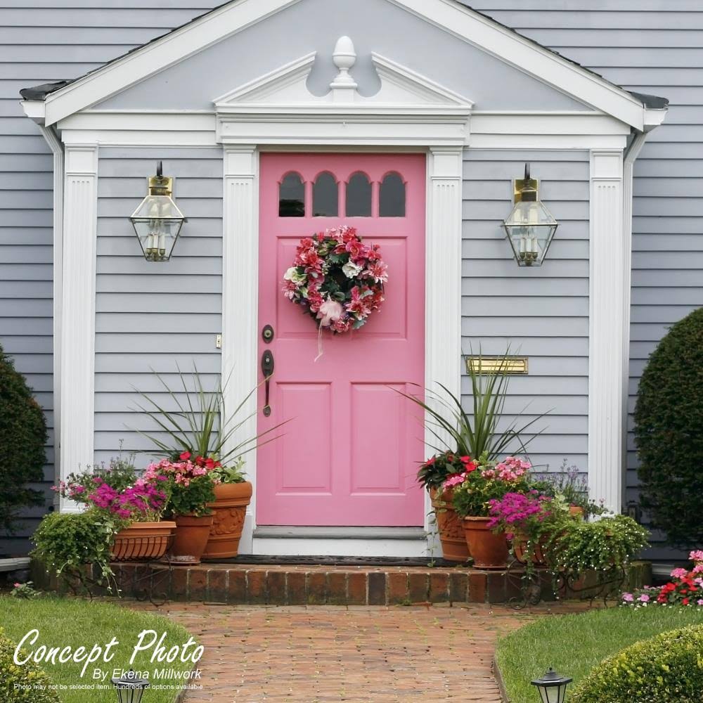 Two Equal Raised Panel PVC Pilaster with Capital and Base (Pair) S4580