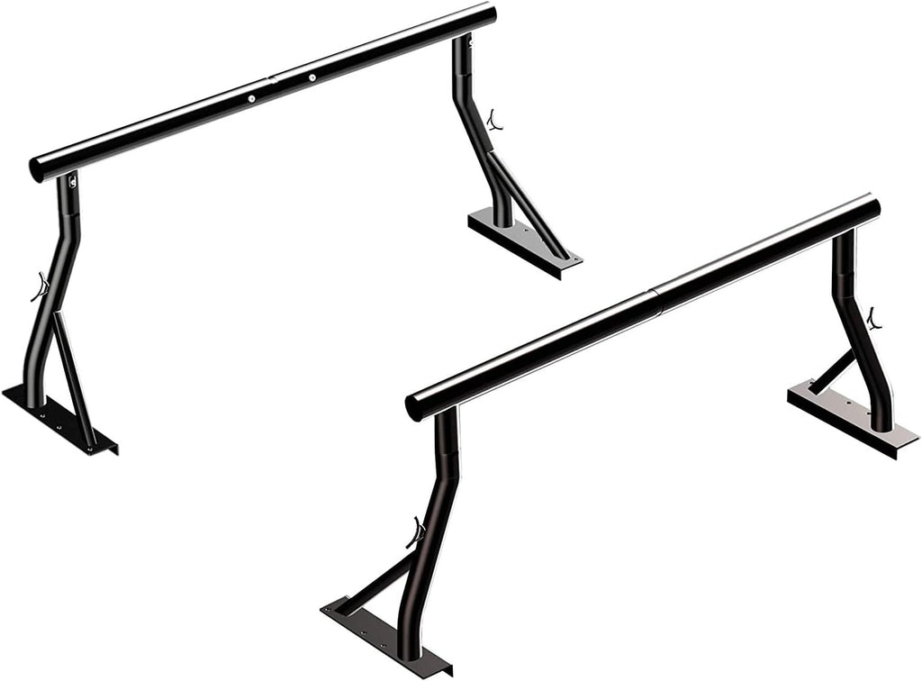 Steel Pickup Truck Low Profile Ladder Rack Sport Bar Two Bar Set M245139
