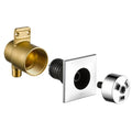 Chrome Body Spray with Valve and Square Trim R874037