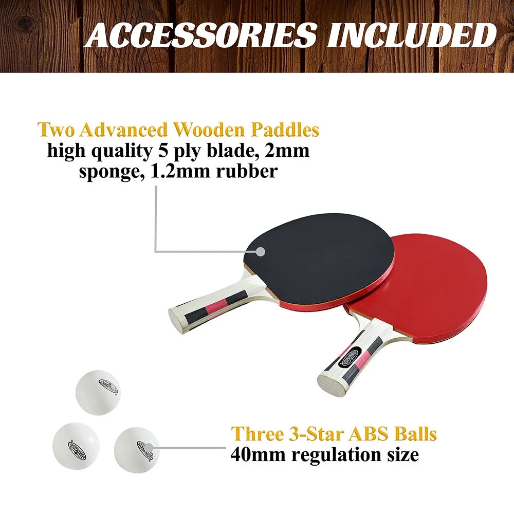 9-ft Table Tennis Table with Metal Net K15554