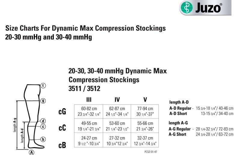 Dynamic Thigh High Compression Stocking with Silicone Band A14228