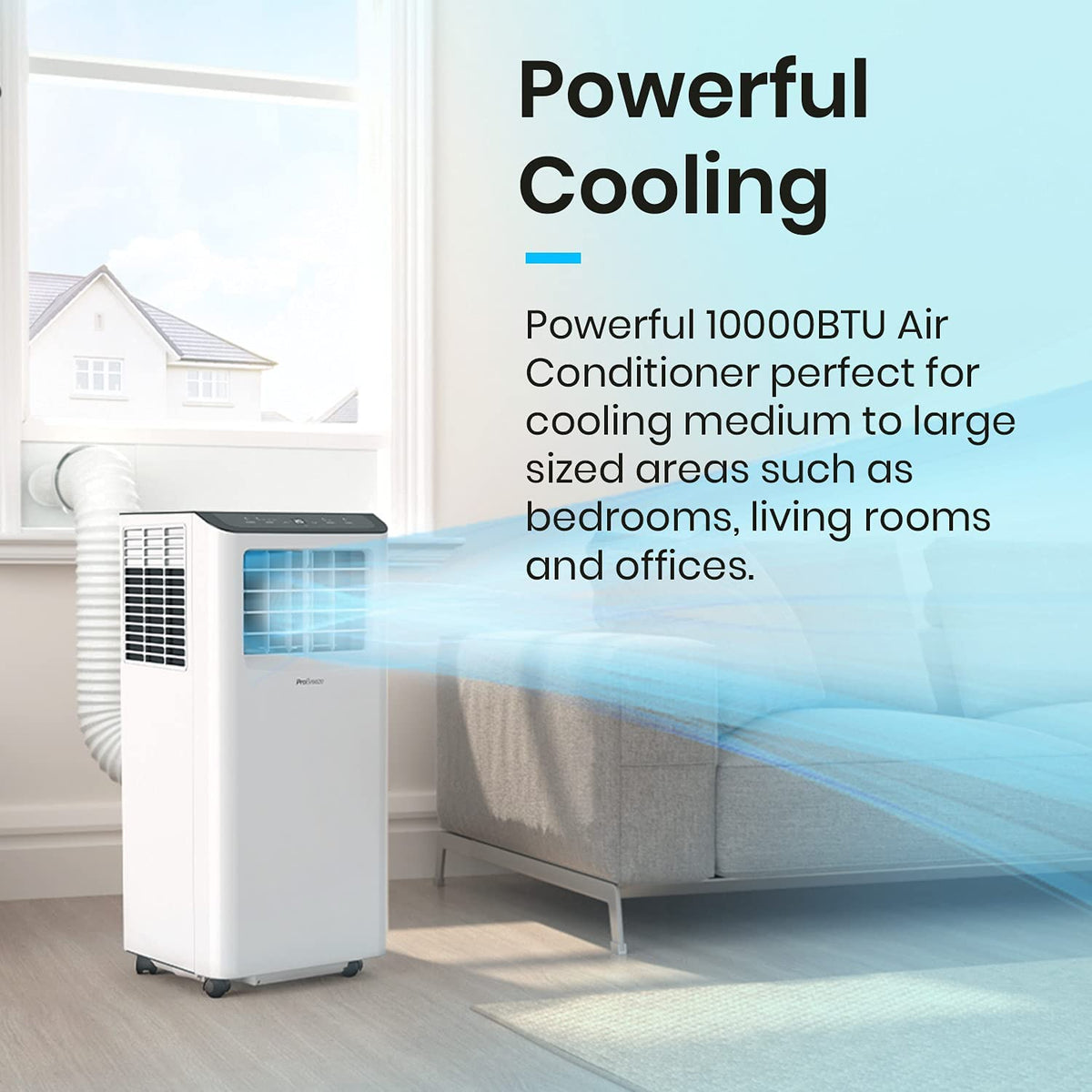 4 in 1 Portable Air Conditioning Unit with Fan, Dehumidifier, Window Venting Kit Y1271