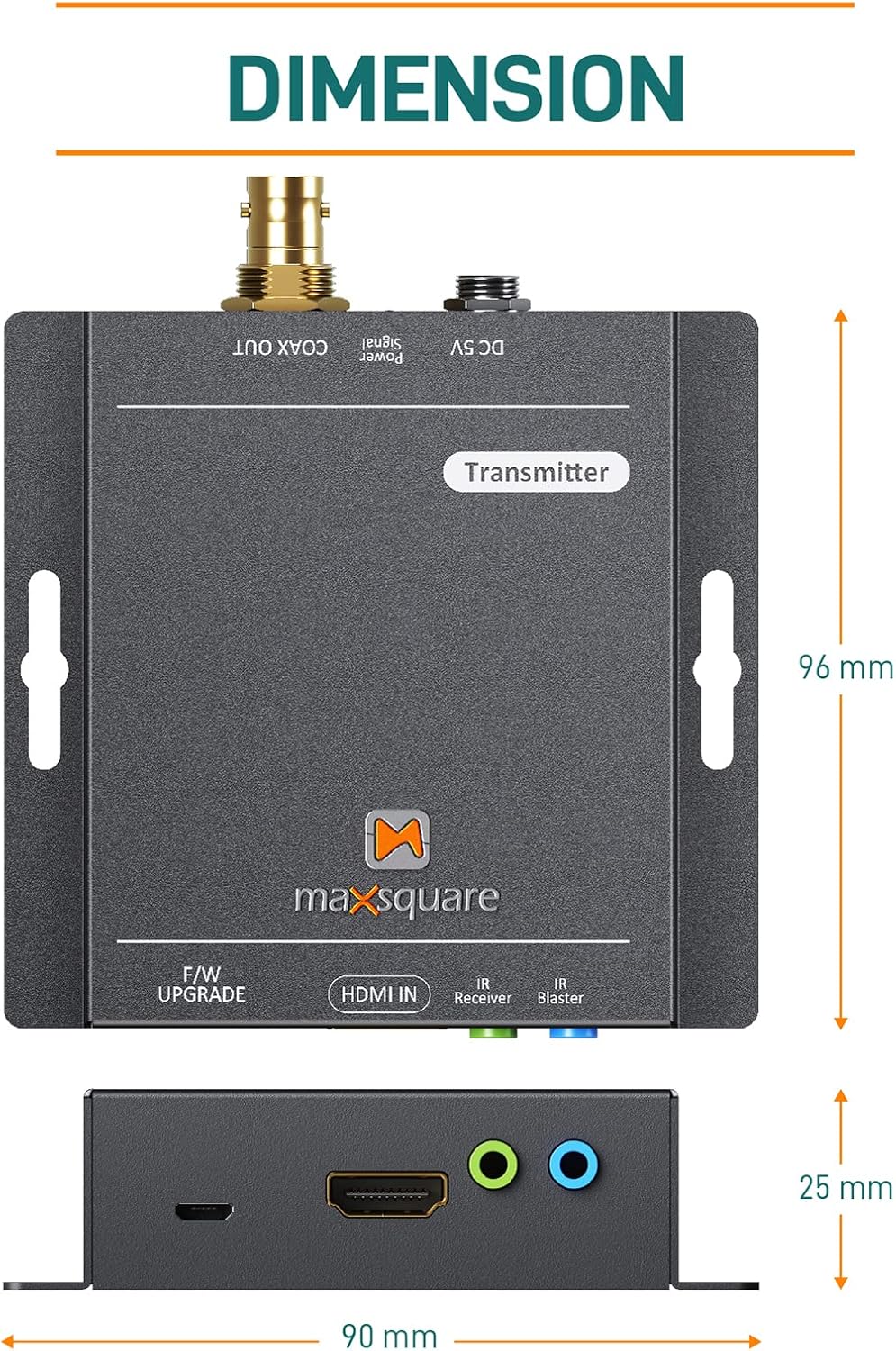 True 4K HDMI Coax Extender over Single Coaxial Cable F236630