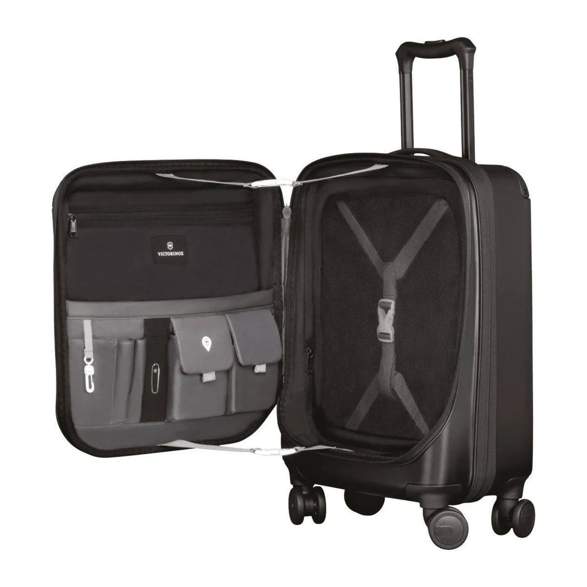 Black Hard Sided Rolling Carry-On Z9535