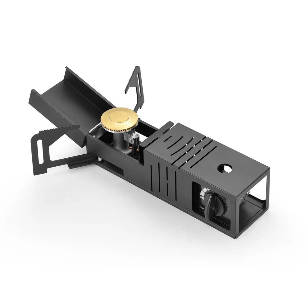 Portable Folding Butane Camping Stove with Piezoelectric Ignition Z34919