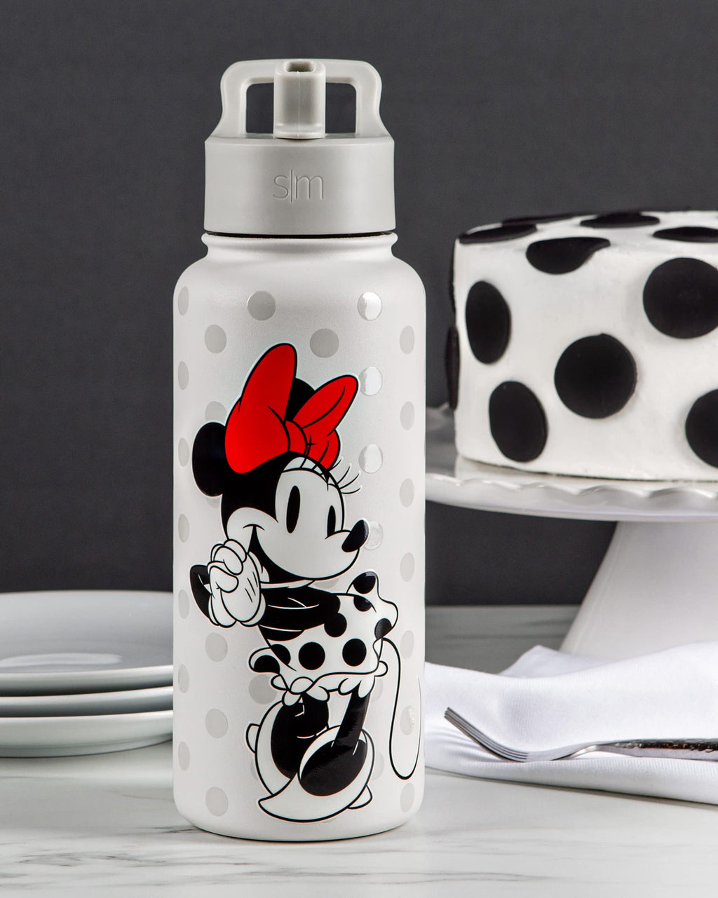 32oz Insulated Stainless Steel Water Bottle with Straw Lid T152