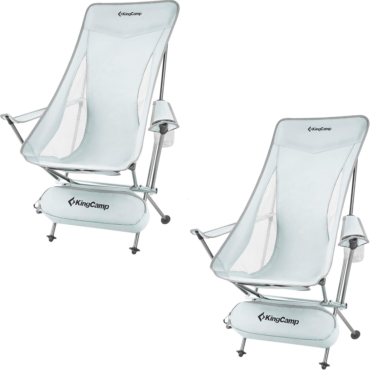 Lightweight Portable Folding Camping Chair with Armrest, High Back, Carry Bag U724774