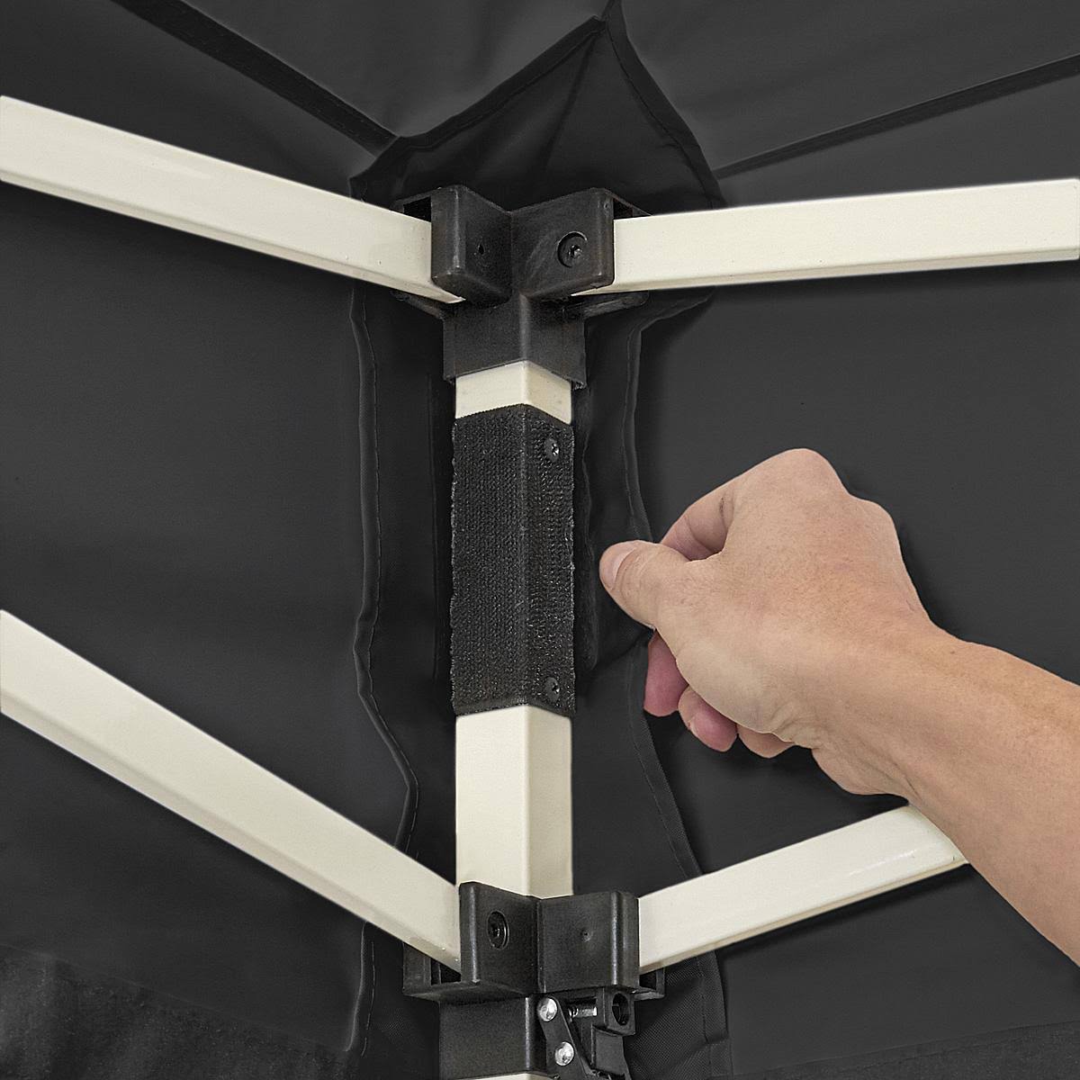 Black 10 x 10' Steel Frame Canopy H124