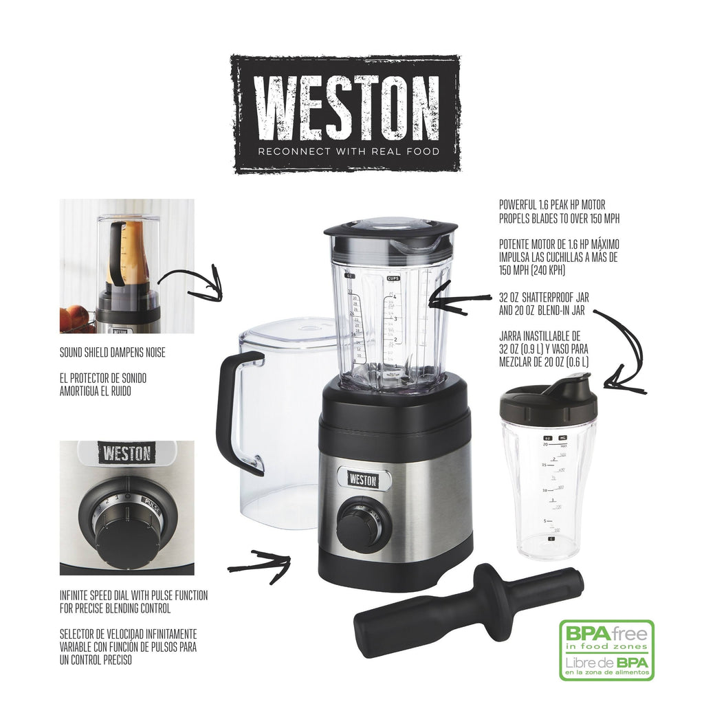 32-Ounce Sound Shield Blender with Personal Jar M82269