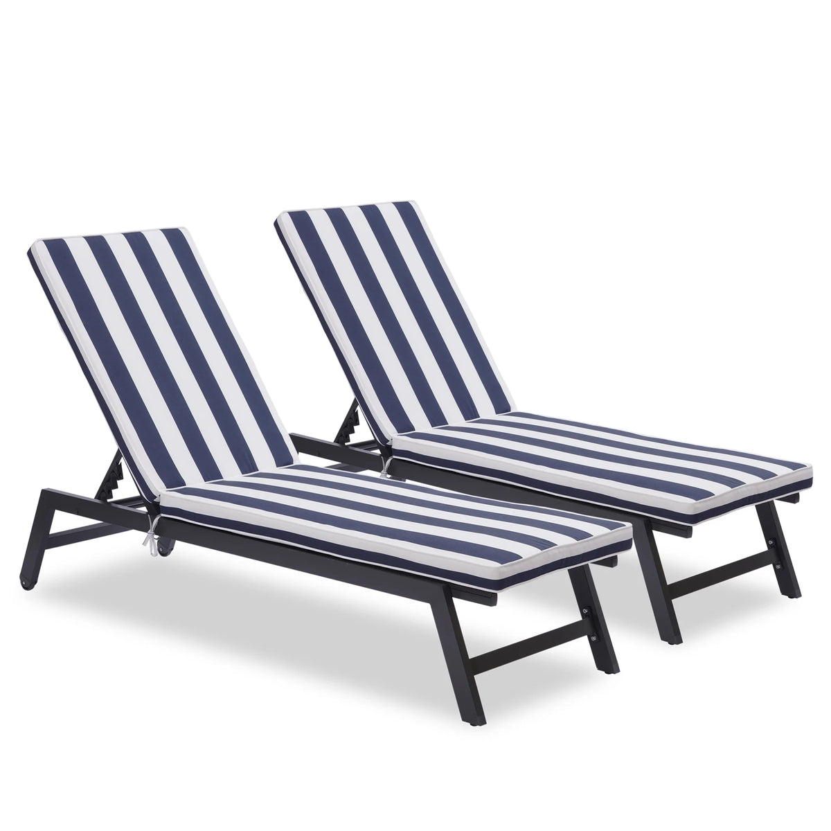 Blue Chaise Lounge Chair Cushion Replacement Seat Pad Q89112