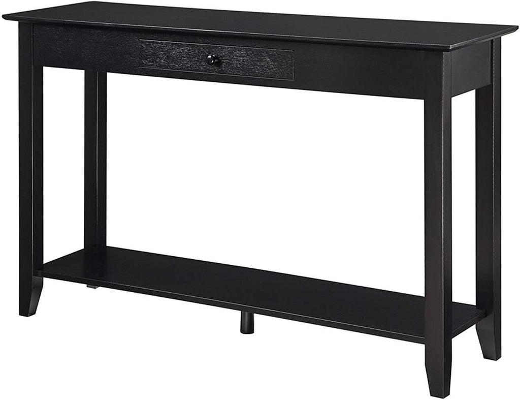 Black Console Table with Drawer V499537