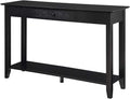 Black Console Table with Drawer V499537