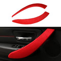 Car Door Handle Panel Cover Trim Sticker Inner Pull Door Handle Decals Red Pack of 2 G20312