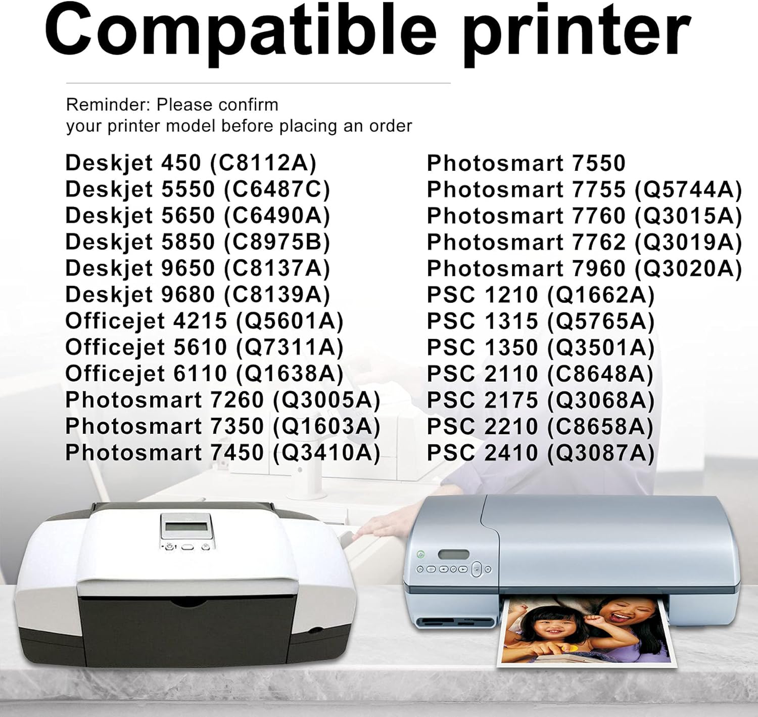 Tri-Color 2 Pack Compatible Ink Cartridge for HP Deskjet Officejet PSC K965
