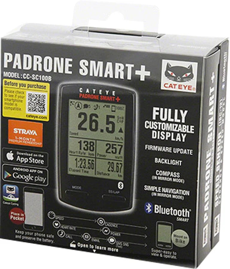 Black Cycling Computer with Speed and Cadence Sensors K1081