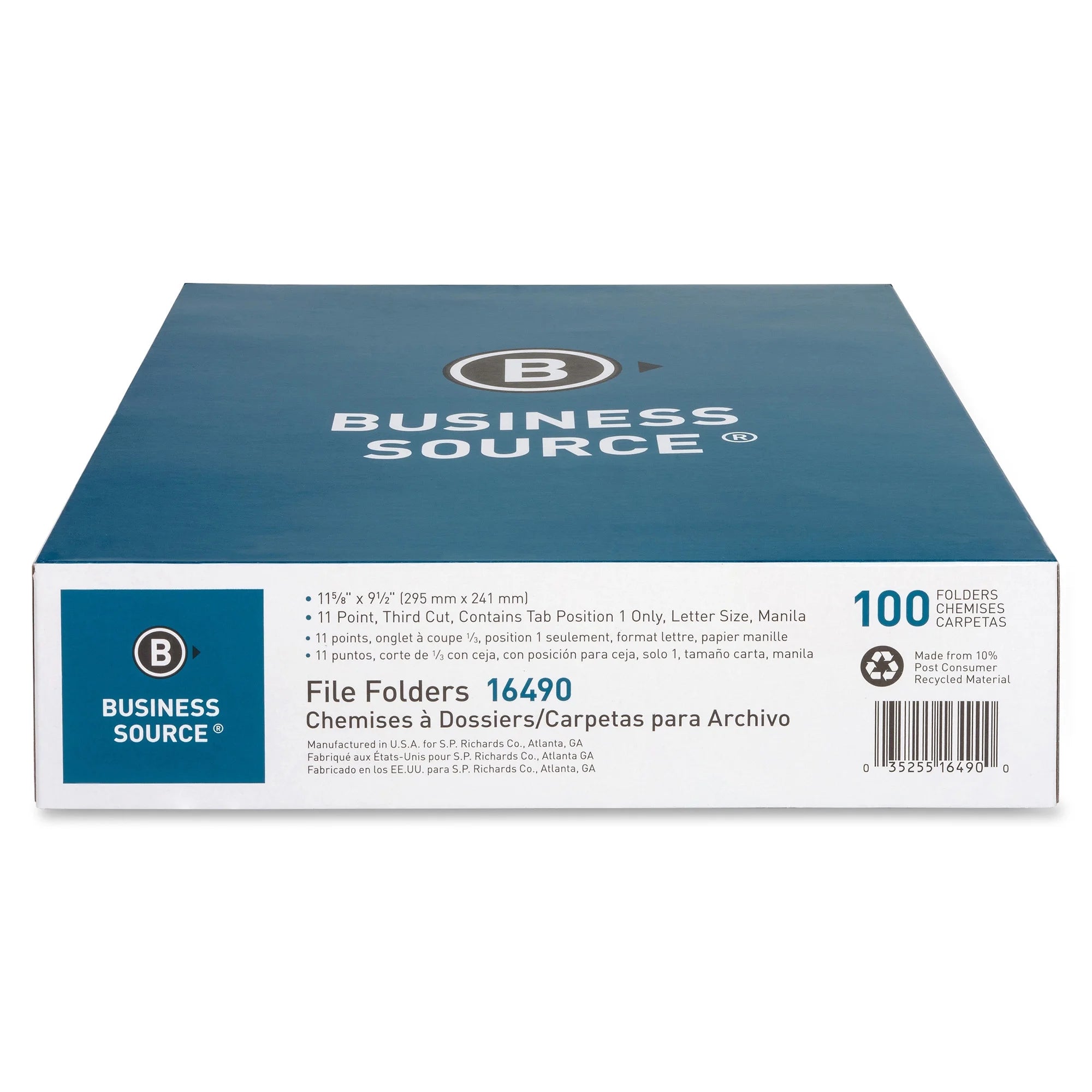 1/3 Cut Tab File Folders G950740