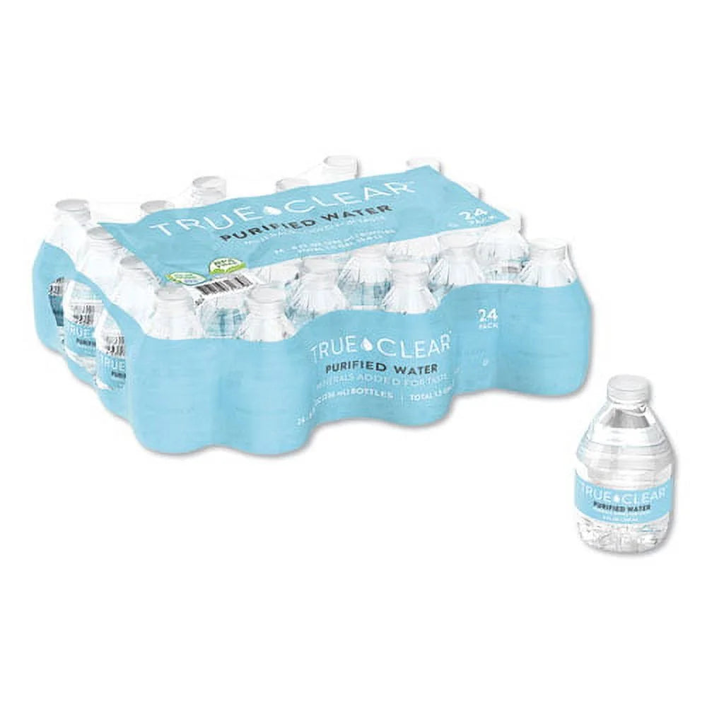 Purified Bottled Water, 8 Oz Bottle, 24 Bottles D351683