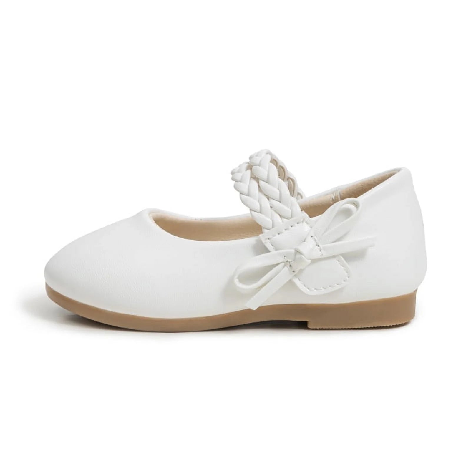 White Mary Jane Flat Toddler Dress Shoes U843098