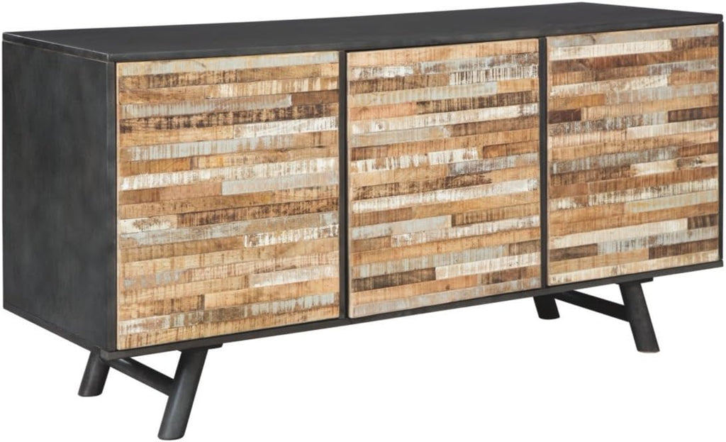 3 Door Accent Cabinet, Brown Q296