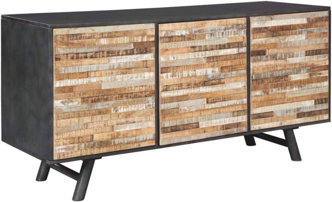 3 Door Accent Cabinet, Brown Q296