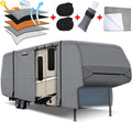 5th Wheel RV Cover with 4 Gutter Spout Covers and 2 Windproof Straps B1755