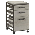 3 Drawer Mobile File Cabinet in Cottage White B486234
