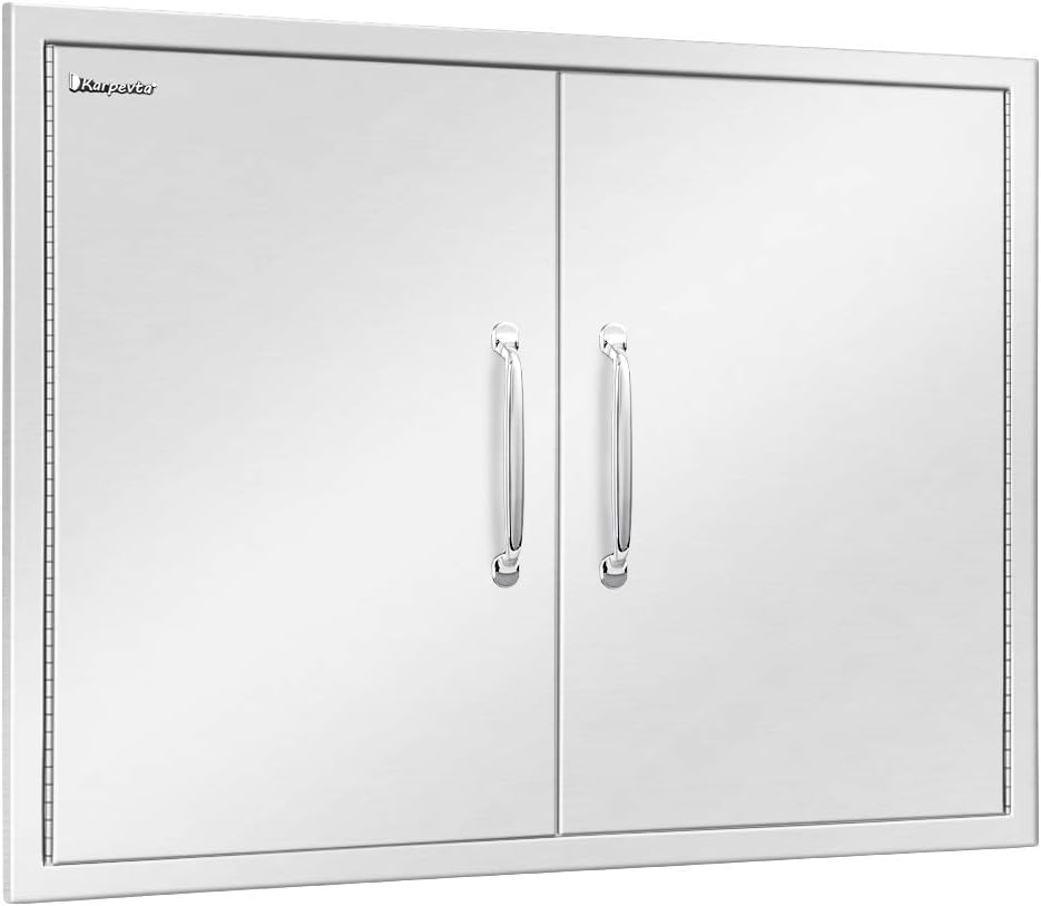 Stainless Steel Outdoor Kitchen Double Access Door X9422