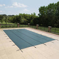 Blue 20-Year Ultra Light Solid Safety Cover for 12-ft x 24-ft Rect Pool D7957