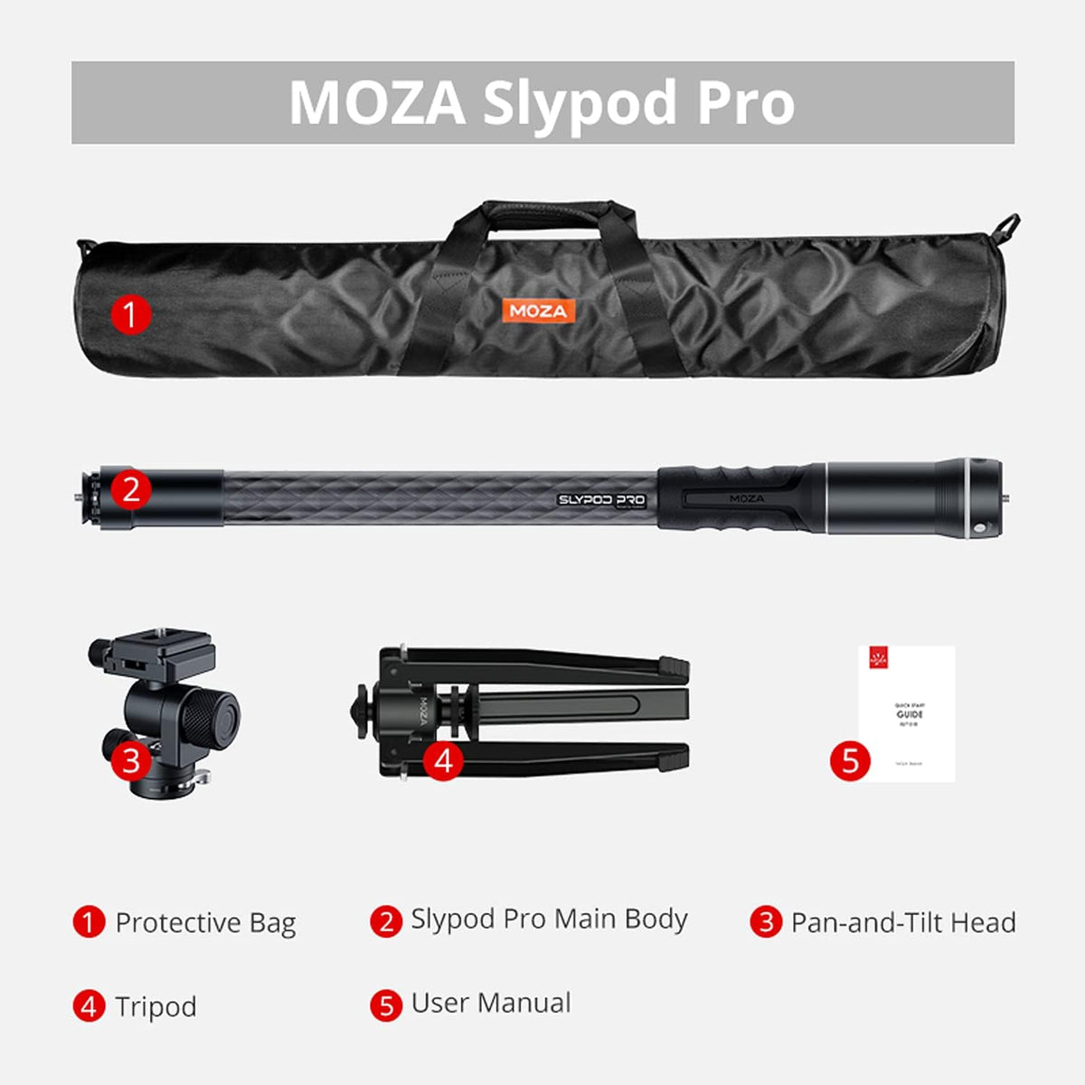 Motorized Monopod Camera Slider with Pan and Tilt Head & Tripod F466595