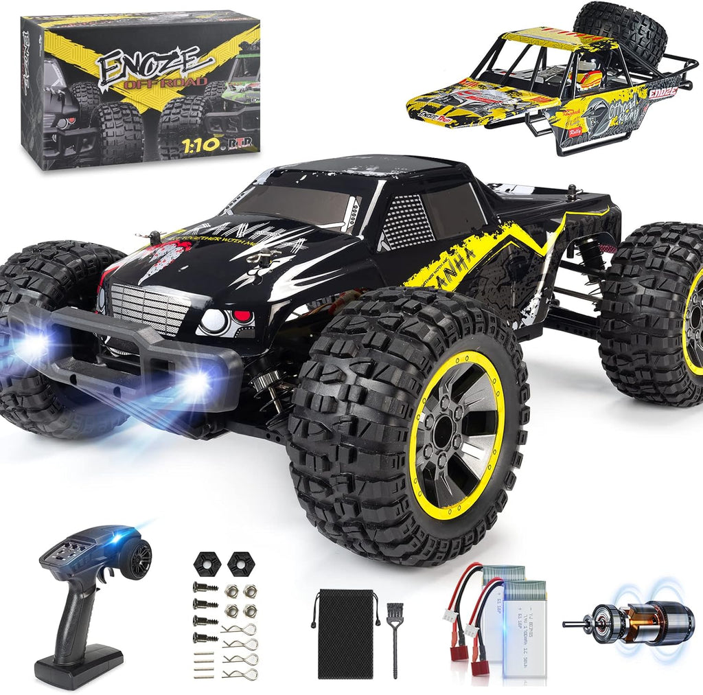 1:10 Remote Control Car 48km/h 2 Car Shells 2 Rechargeable Batteries All Terrains Off Road RC Monster Truck F61091