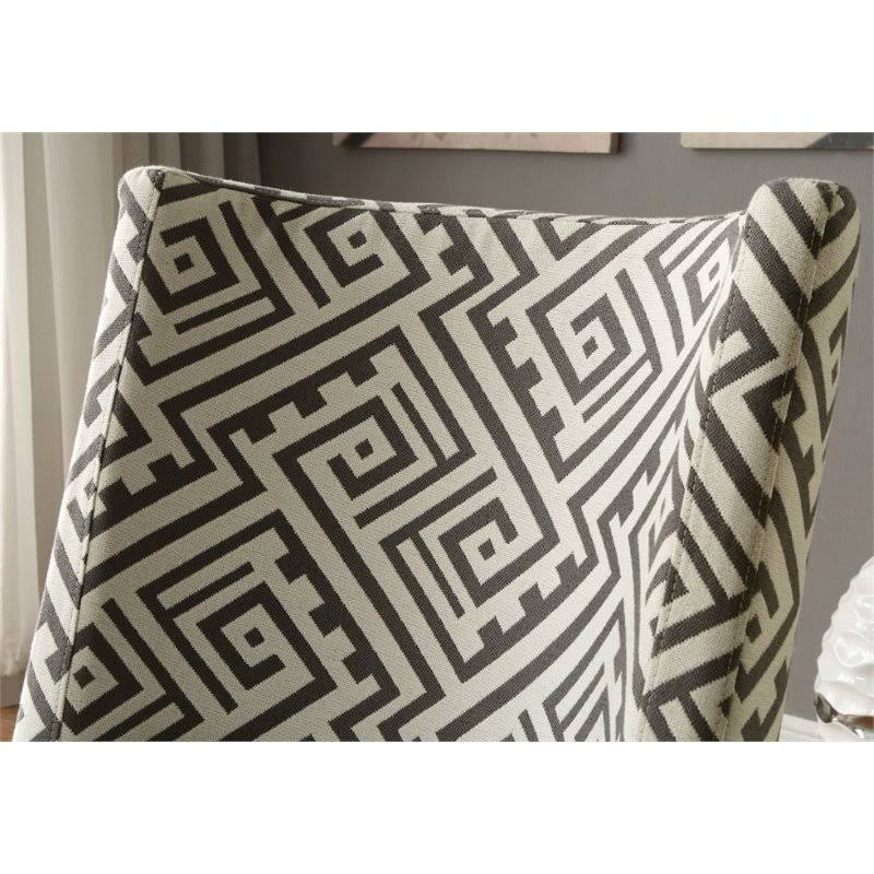 Black and White Accent Chair S61377
