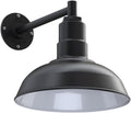 Matte Black Steel Gooseneck Barn Light B686582