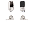 Connected by August Assure Lock Touchscreen Deadbolt with Passage Norwood Levers W645